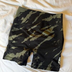 Darc Sport Black and Green Athletic Shorts